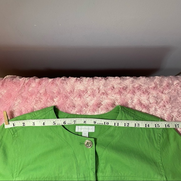 Charter Club Collarless Spring Jacket - Picture 10 of 13